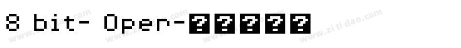 8 bit- Oper字体转换